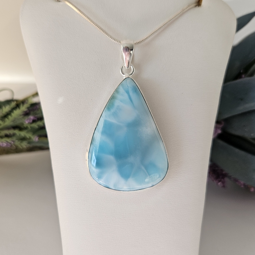 Genuine Larimar High Quality AAA+ Pendant